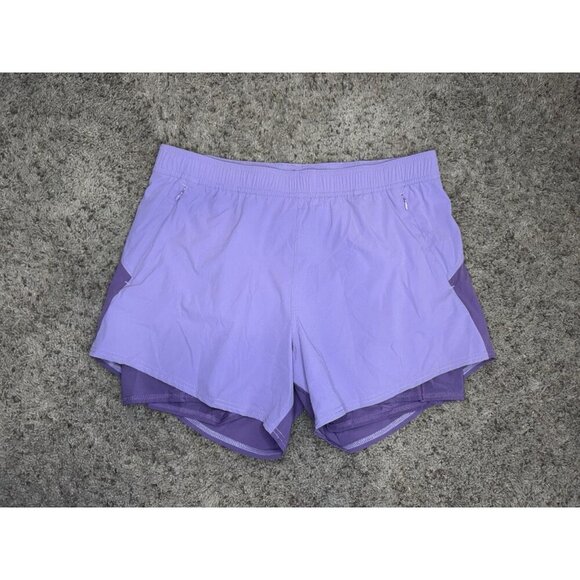 NWT FAIR HARBOR Purple Corliss Shorts Pockets Lined Athletic Running Track XL - Picture 1 of 9